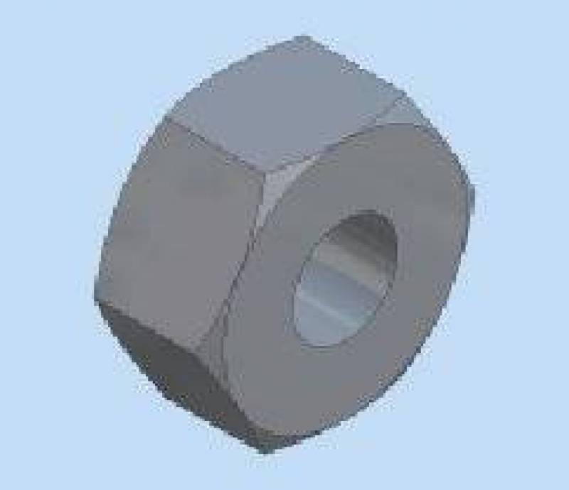 NUT, FIN HEX 1/4-20 ZINC