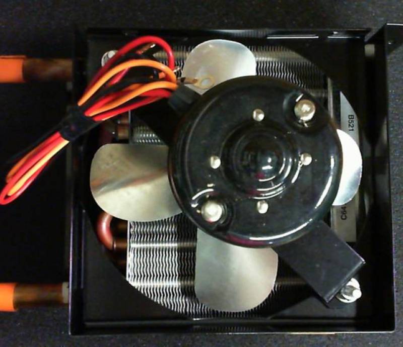 HEATER CORE, FAN + MOTOR ASM