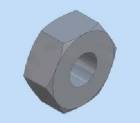 LOCKNUT, NYLON M3x 0.5"  ZN